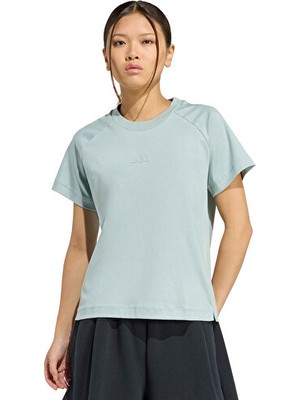 Adidas W Sl Reg T Kadın Günlük Tişört KC9820 Yeşil