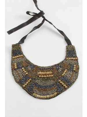 Datatek Etnik Kum Boncuk Yaka Kolye