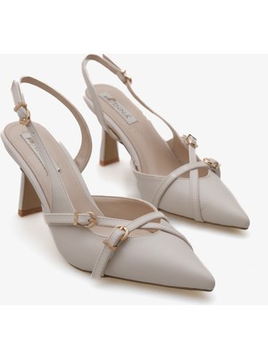 Recca Kadın Topuklu Ayakkabı - Ten