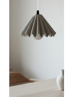 Decory Jusy Dokulu Yüzey Iskandinav Avize, Pinterest Tarzı Tasarım Tekli Sarkıt Avize (Bioplastik) E27