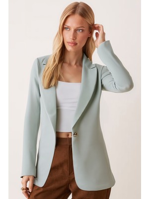 Armonika Kadın Mint Tek Düğmeli Ceket ARM-20K001020