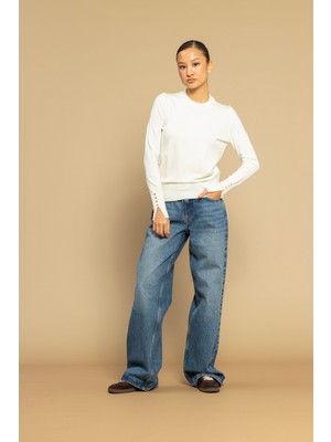 Nisan Triko Bisiklet Yaka Basıc Triko