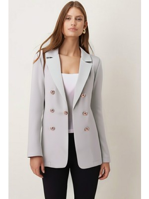 Armonika Kadın Mint Düğmeli Ceket ARM-20K001151