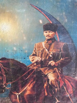 Atatürk At Üstünde Tablo 46X65CM Özel Tasarım Tablo Evinizde Ki En Özel Köşe Için Ayrılmıştır