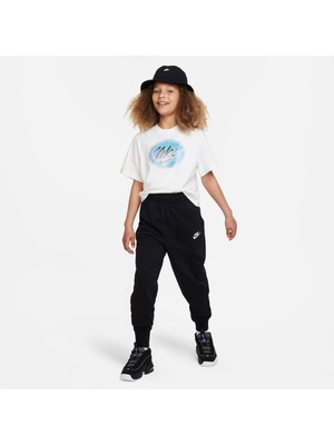 Nike G Nsw Club Flc Hr Ftd Pnt Lbr - Black/black/(Whıte)