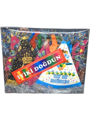 Vanch Şeffaf Küçük Parti Seti Takım Süs (5264)