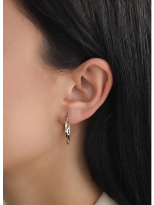 Narin Mücevherat Nar-In Altın Mücevherat Modern Altın Küpe 07