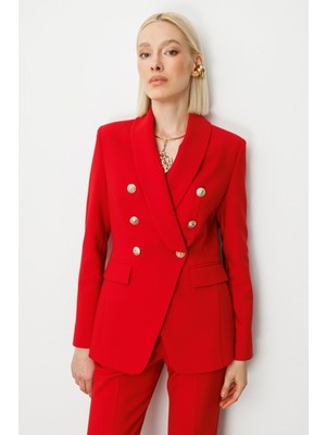 Ekol Kruvaze Yaka Kapak Cepli Ceket 5013