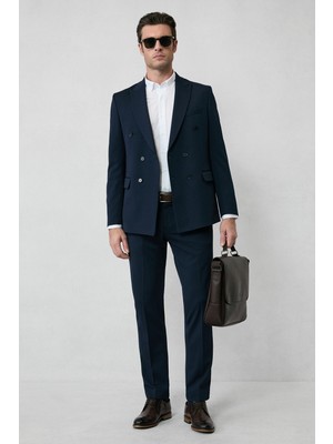 Kiğılı 6 Drop Regular Fit Standart Kesim Mevsimlik Kruvaze Takım Elbise