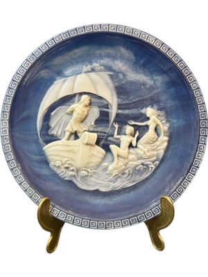 TT Amerikan Bradex " The Sirens" 1985 Limitli Üretim Cameolu Duvar Tabağı - Cameo Taşından 21 cm Çap.