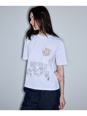 İpekyol Baskılı ve Nakışlı Tişört IS1260070061002