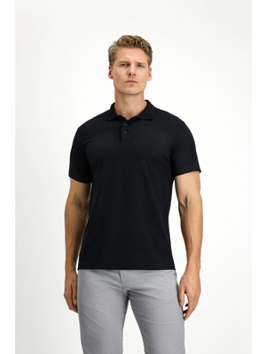 Polo Club Slim Fit Pamuklu Düz Polo Yaka Tişört