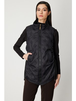 On Fashion On Yanları Bağlamalı Kapitone Yelek