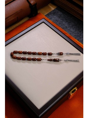 Dergah Tesbih Atölyesi Master Mücahit Şener Gümüş Tasarım Yı-Lan Ağacı Zaza Tesbih