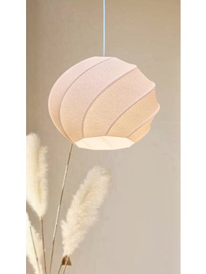 Decory Ashley Modern Dokulu, Pinterest Tarzı Özel Tasarım Tekli Sarkıt Avize (Bioplastik) E27