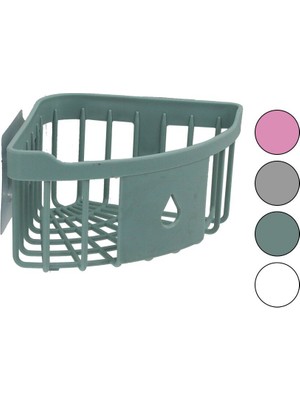 Vanch ÜÇGEN KÖŞELİK  BANYO - MUTFAK ORGANİZERİ  RENKLİ PLASTİK   YAPIŞKANLI MONTAJ (5264)