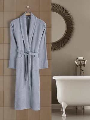 Eymir Home Collection Şalyaka Bukle Yetişkin Bornoz