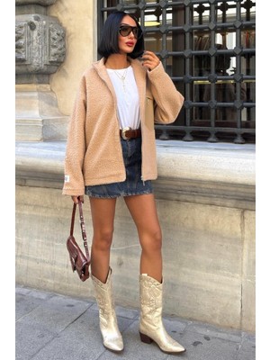 Lijuri Katerina Suni Kürk Ceket 6110-08 R1-P-K4