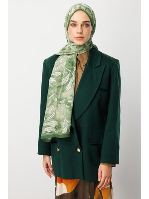 Mooncorn Frond Desen Hebei Ipek Şal