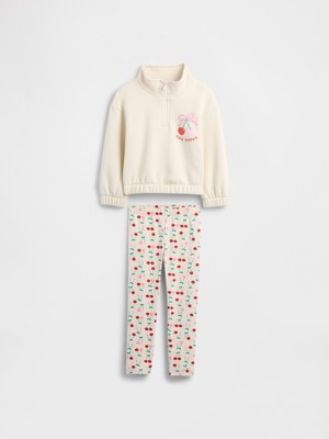 Gap Kız Bebek Kırık Beyaz Two-Piece Outfit Set