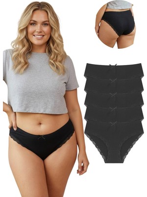 New Lilla 1909 Dantel Paçalı Bato 5'li Kadın Külot Paketi