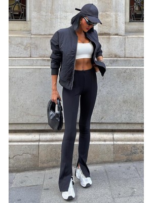 Lijuri Michonne Ribanalı Bomber Ceket 7059 -08 R1-P-K2