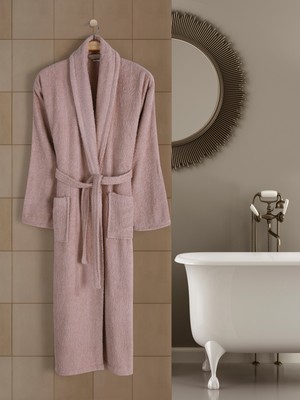 Eymir Home Collection Şalyaka Yetişkin Bornoz Cappuccino