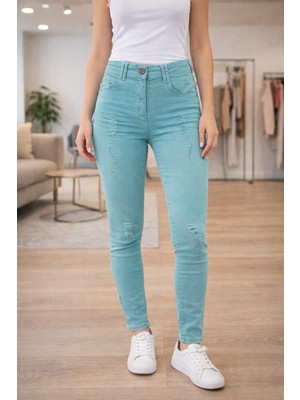 Ceclın 321 5 Cep Yırtıklı Dar Paca Pantolon