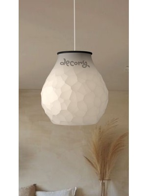 Decory Ganjy Pinterest Tarzı Tekli Sarkıt Avize,cozy Tarz Tekli Modern Avize (Bioplastik) E27