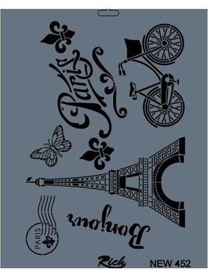 Pazarcan Rich New Seri N452 Stencil 35X25 cm