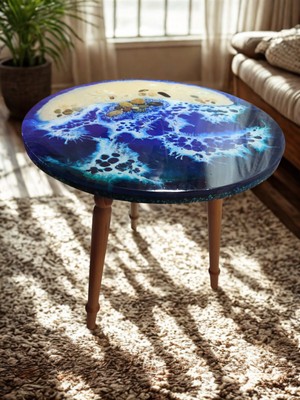 Epoksiresinart Epoksi Tasarım Sehpa Masa