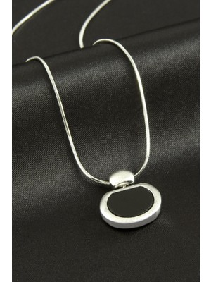 Datatek Oval Lüks Çelik Kolye