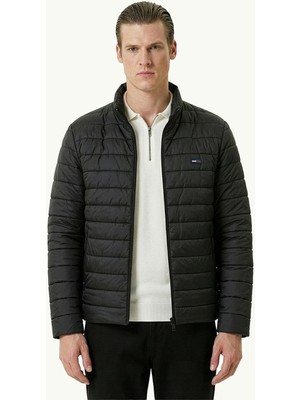 D1fference İçi Astarlı Cepli Jel Elyaf Su ve Rüzgar Geçirmez Şişme Kışlık Erkek Mont