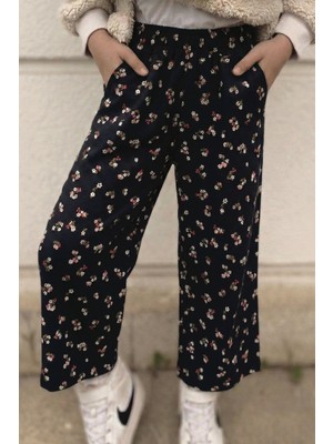 Cigit Desenli Dokuma Pantolon 2-8 Yaş Antrasit