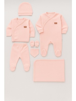 0-3 Ay Bebek Yenidoğan 7 Parça Takım Hastane Çıkışı 100% Pamuk Bebek Doğum Hediyesi