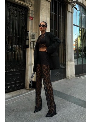 Lijuri Evelyne Crop Dantelli Takım 9751-08 R5-I-K2