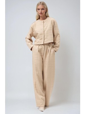 Lijuri Palazzo Pantolonlu Dokulu Takım 10286