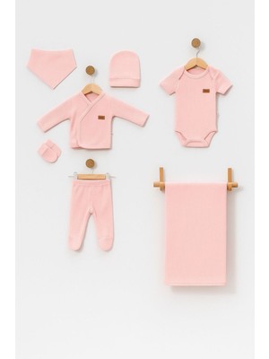 0-3 Ay Bebek Yenidoğan 7 Parça Takım Hastane Çıkışı 100% Pamuk Bebek Doğum Hediyesi