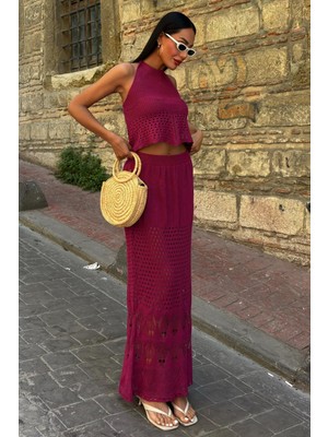 Lijuri Sırt Dekolteli Ajurlu Takım 10083-025 R2-H-K5