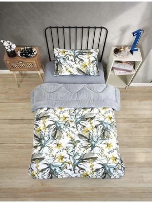 Tekstil Vagonu Tek Kişilik Wellsoft Çift Taraflı Yorgan ve Yastık Kılıfı Seti