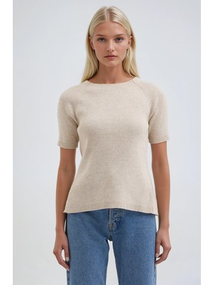 Lijuri Sırtı Fiyonk Detaylı Triko Bluz 1385 R1-C-K2