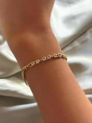 Aurah Çift Taşlı Bileklik