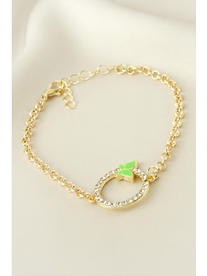 İlkyaz Fashion Kelebek Halka Taşlı Bileklik