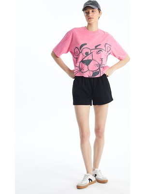 Lc Waikiki Yeni Sezon Beli Lastikli Düz Keten Görünümlü Kadın Şort