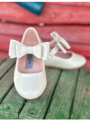 Surpie Shoes Fiyonk Detaylı Bantlı Ortopedik Çocuk Babet