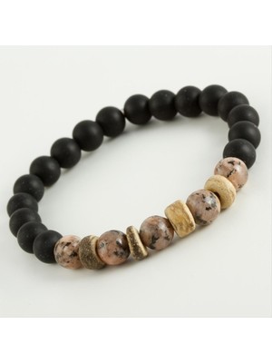 İlkyaz Fashion Jasper & Mat Onix Doğaltaş Bileklik