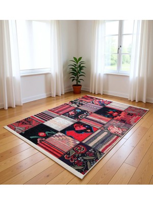 Blghome Dokuma Tabanlı Kolay Tamizlenir Dekoratif Halı BLG3830