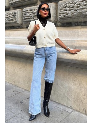 Lijuri Asterya Gold Düğmeli Triko Hırka 5182 R3-C-K5