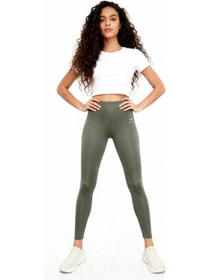 Tommy Life Çağla Yüksek Bel Streç Slim Fit Dar Paça Kadın Tayt - 94545