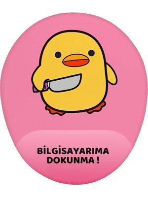 Hamiki Bela Ördek Bilgisayarıma Dokunma Bilek Destekli Mouse Pad Ergonomik Kaymaz Taban Mousepad Fare Altlığı